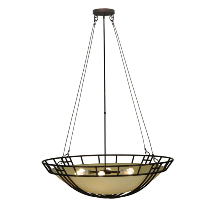 Meyda Tiffany Flowing Cross 6 Light 48" Wide Pendant