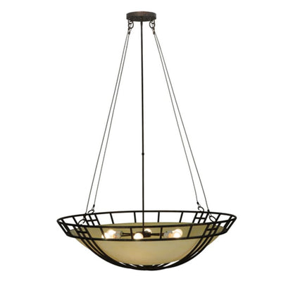 Meyda Tiffany Flowing Cross 6 Light 48" Wide Pendant