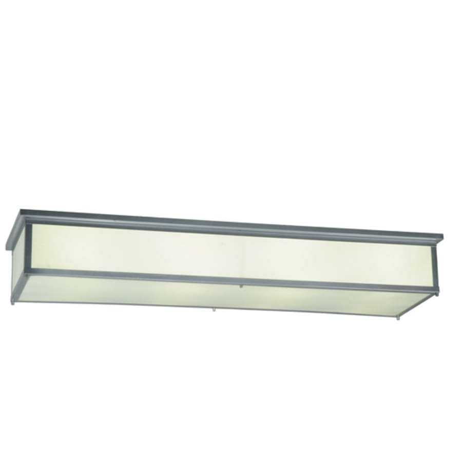 Meyda Tiffany Lumina 8 Light 72" Wide Flush Mount Ceiling Fixture - Sparkle Silver Finish - GU24 Bulb Base