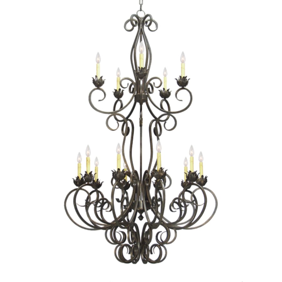Meyda Tiffany Alexis 15 Light 42" Wide Taper Candle Style Chandelier