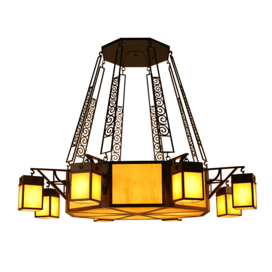 Meyda Tiffany Azrael 8 Light 79" Wide Chandelier