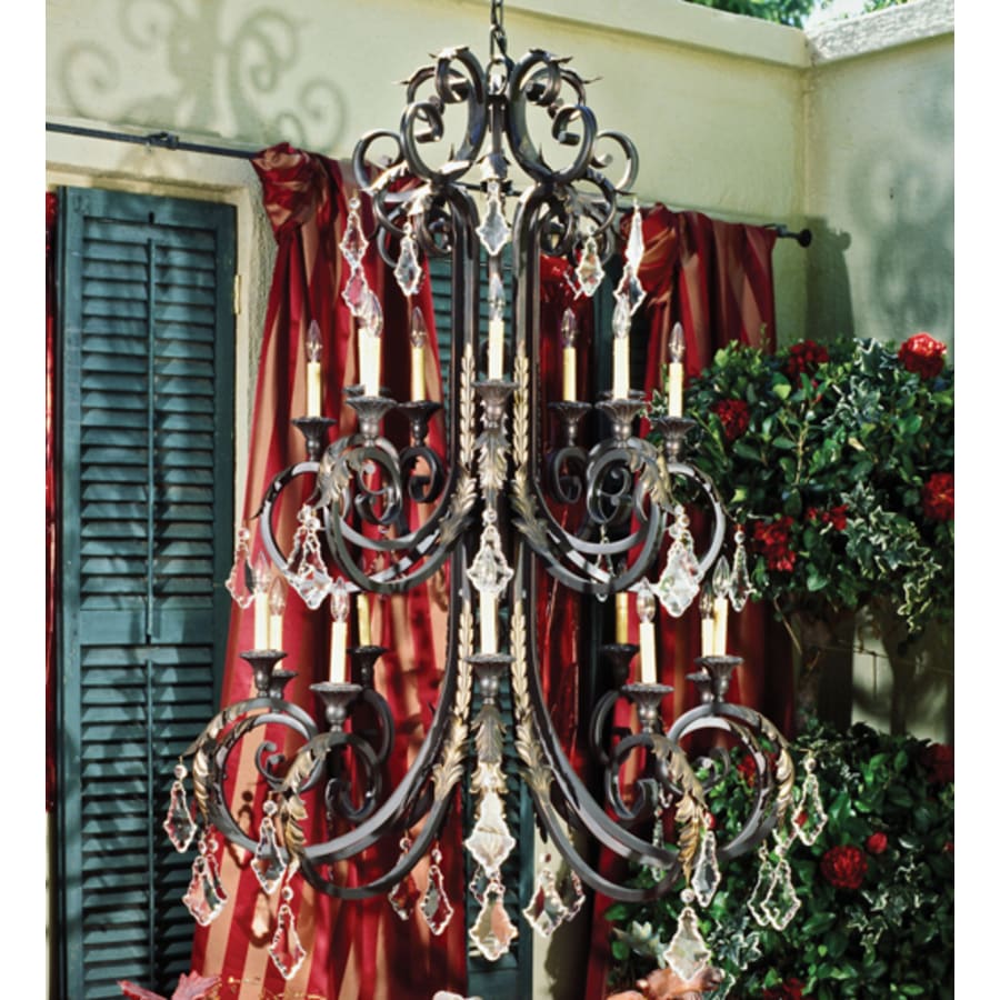 Meyda Tiffany Serratina 20 Light 48" Wide Crystal Candle Style Chandelier