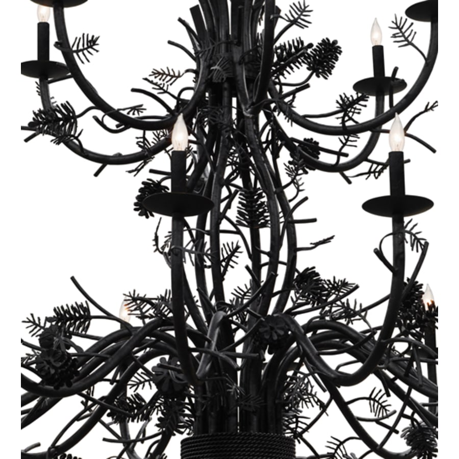 Meyda Tiffany Pinecone 24 Light 60" Wide Taper Candle Style Chandelier