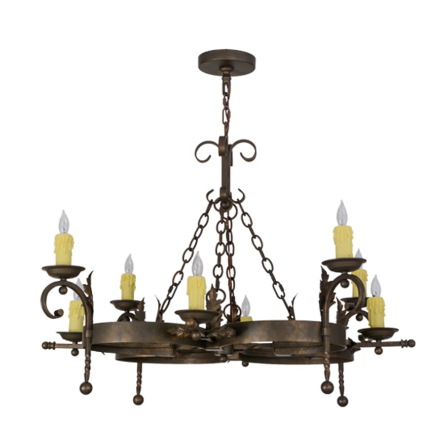Meyda Tiffany Andorra 8 Light 43" Wide Taper Candle Style Chandelier