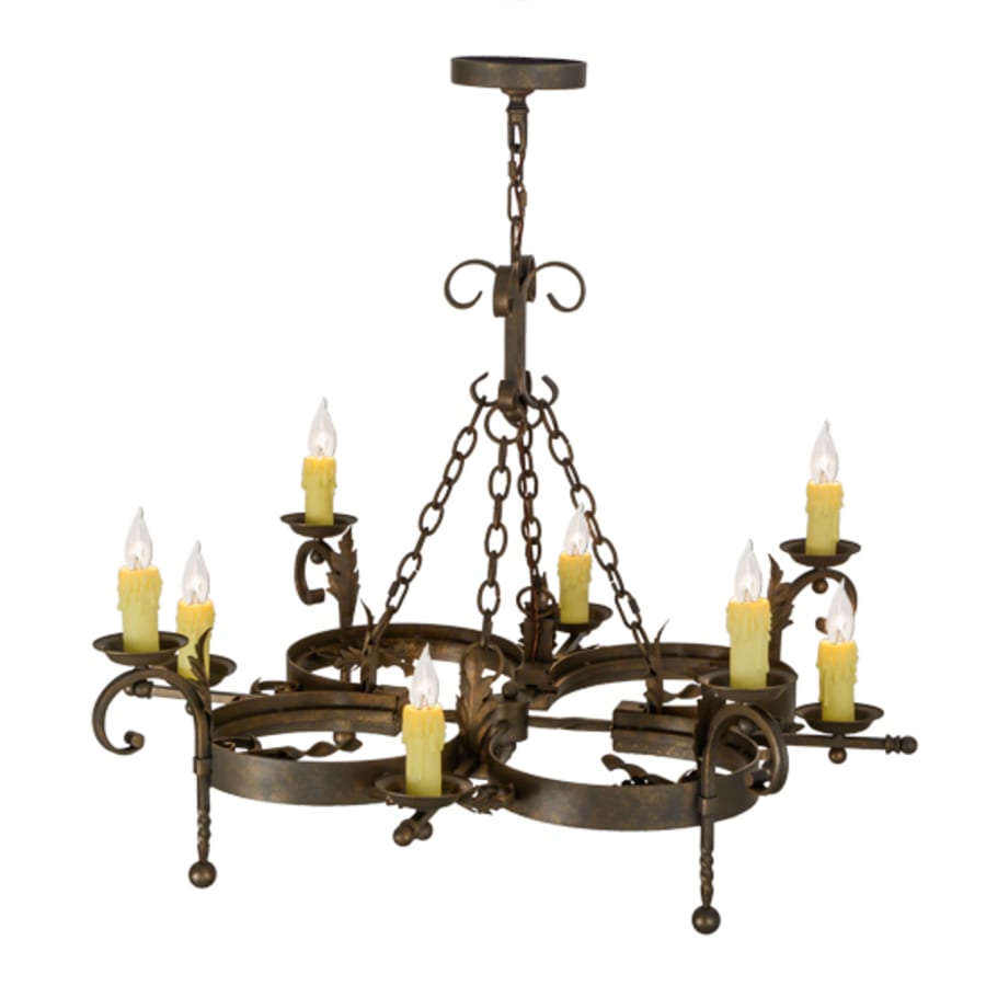 Meyda Tiffany Andorra 8 Light 43" Wide Taper Candle Style Chandelier