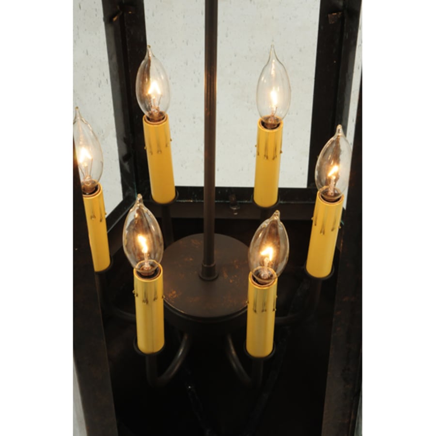 Meyda Tiffany Gascony 6 Light 18" Wide Taper Candle Pendant