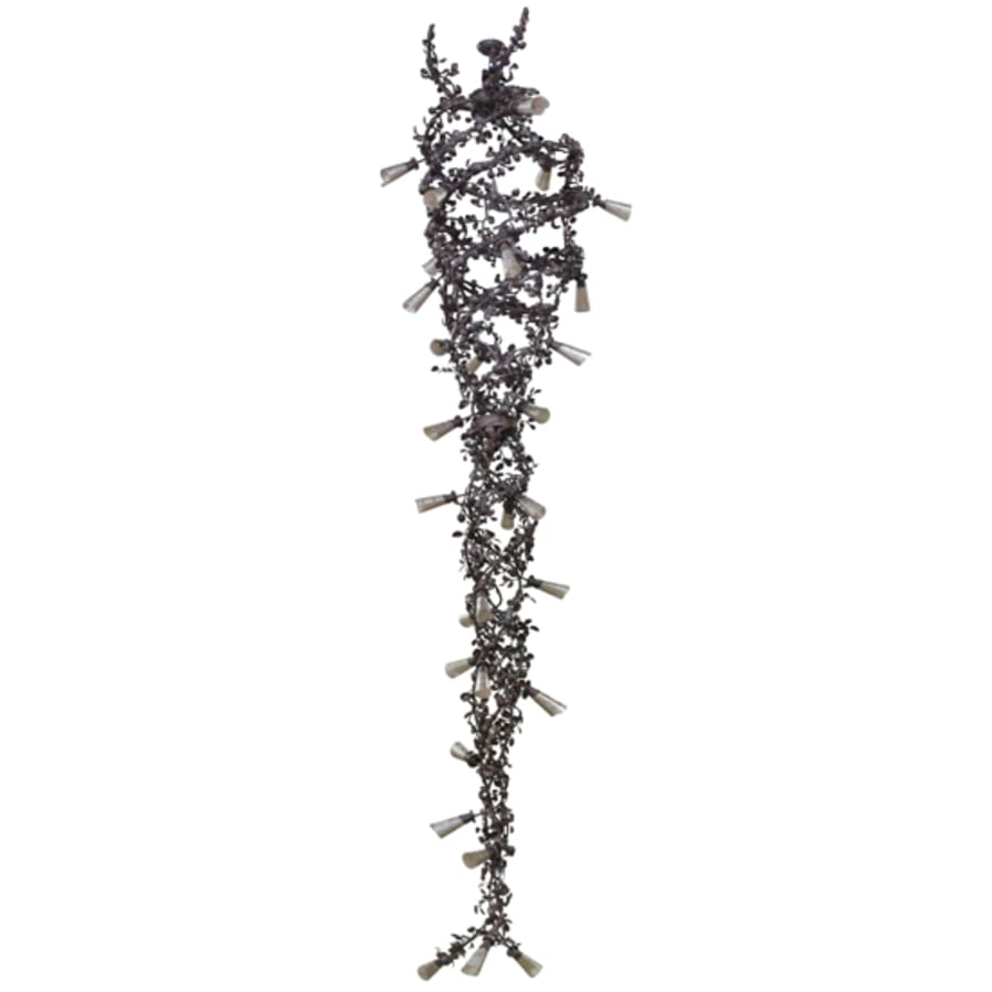 Meyda Tiffany Vinca Vine 30 Light 40" Wide Wrought Iron Waterfall Chandelier
