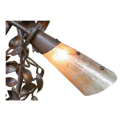 Meyda Tiffany Vinca Vine 30 Light 40" Wide Wrought Iron Waterfall Chandelier