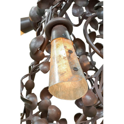 Meyda Tiffany Vinca Vine 30 Light 40" Wide Wrought Iron Waterfall Chandelier