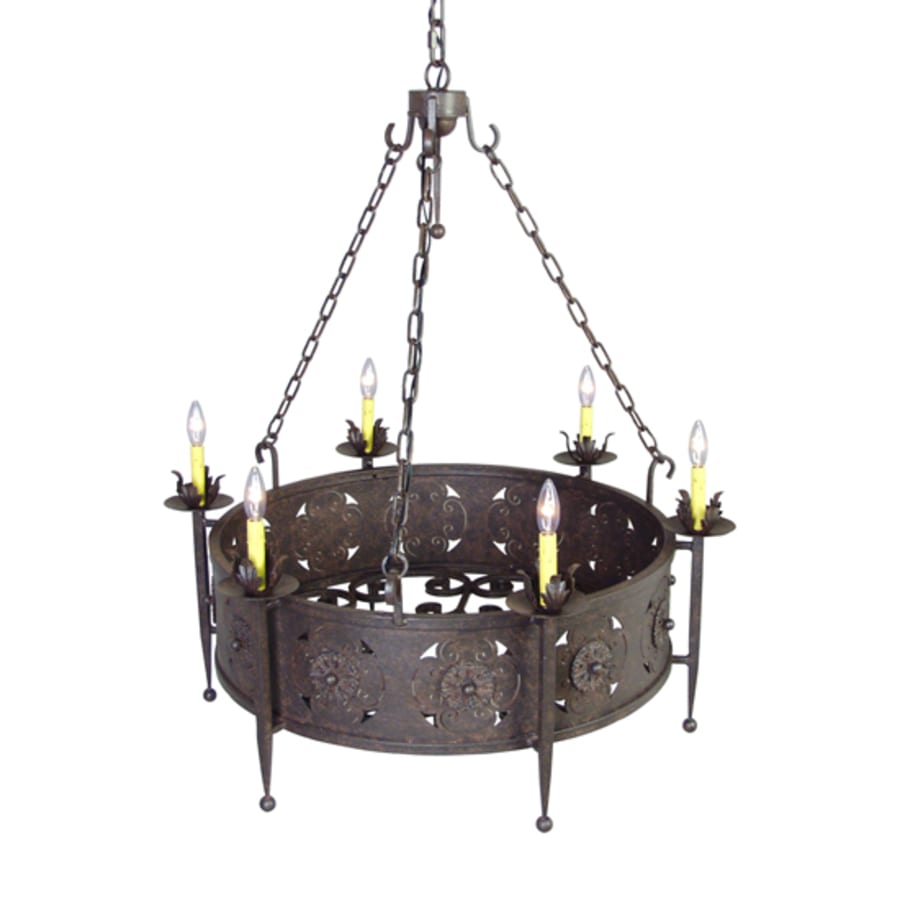 Meyda Tiffany Claudio 6 Light 38" Wide Taper Candle Style Chandelier