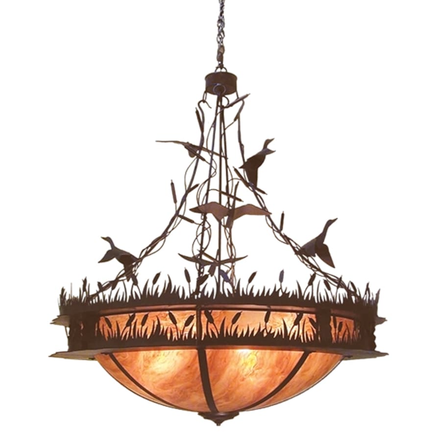 Meyda Tiffany Ducks in Flight 8 Light 48" Wide Pendant
