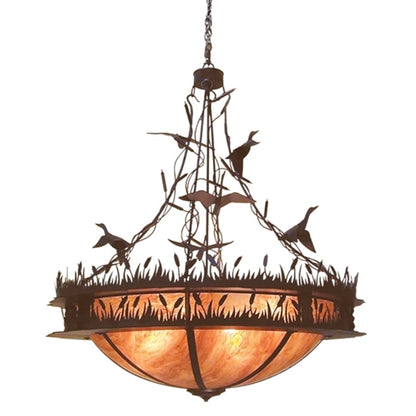 Meyda Tiffany Ducks in Flight 8 Light 48" Wide Pendant