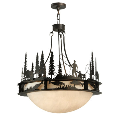 Meyda Tiffany Fisherman 6 Light 32" Wide Pendant