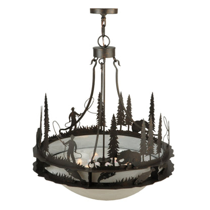 Meyda Tiffany Fisherman 6 Light 32" Wide Pendant