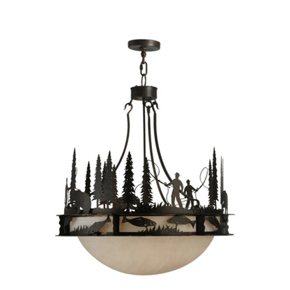 Meyda Tiffany Fisherman 6 Light 32" Wide Pendant