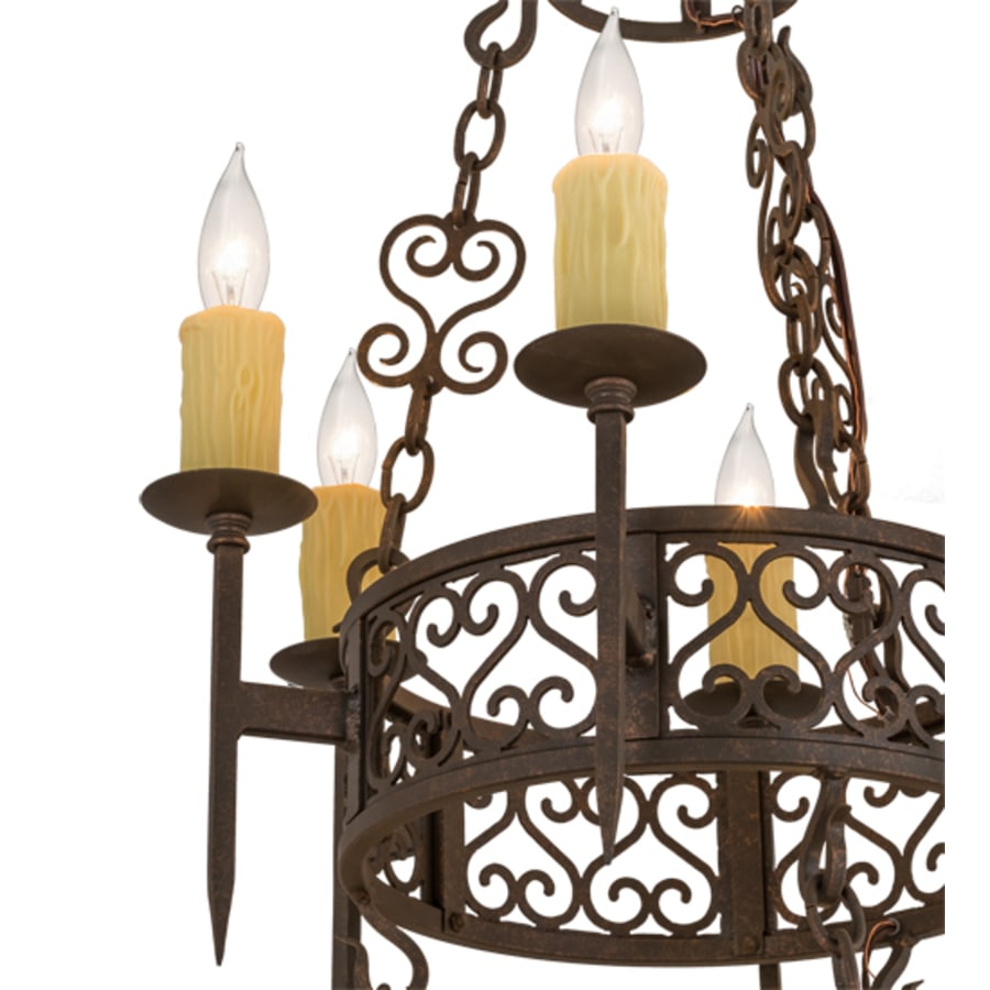Meyda Tiffany Toscano 12 Light 36" Wide Taper Candle Style Chandelier