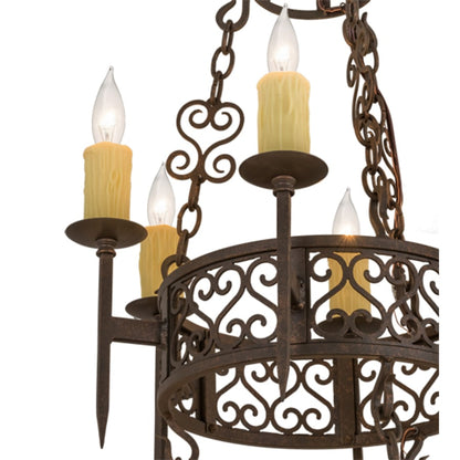 Meyda Tiffany Toscano 12 Light 36" Wide Taper Candle Style Chandelier