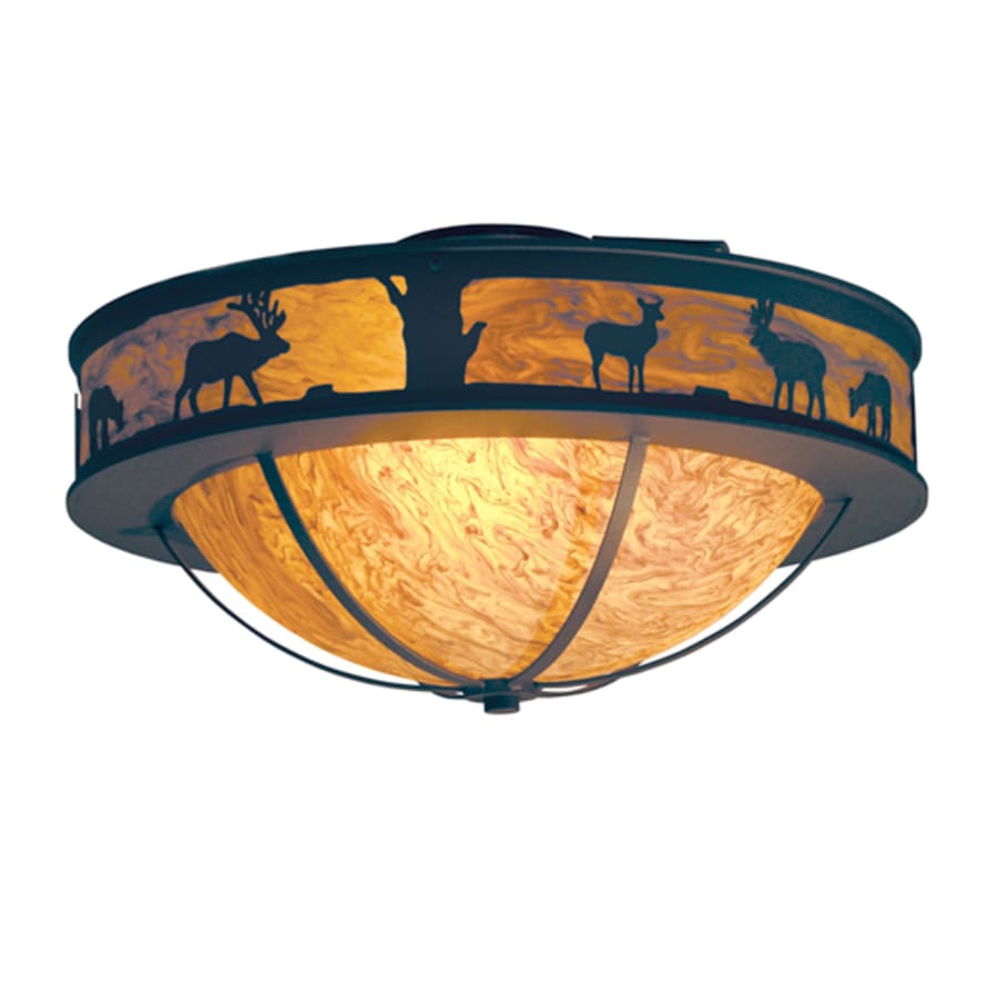 Meyda Tiffany Savannah 3 Light 24" Wide Semi-Flush Bowl Ceiling Fixture