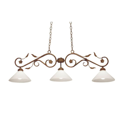 Meyda Tiffany Bordeaux 3 Light 48" Wide Linear Pendant