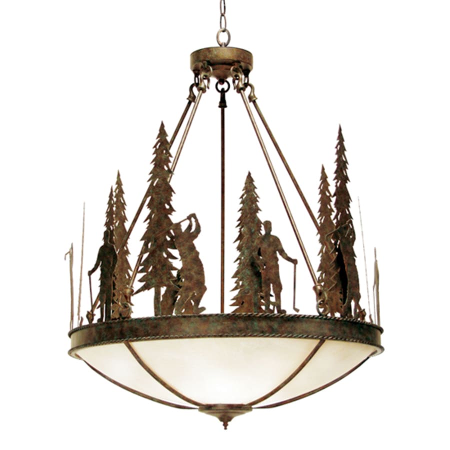 Meyda Tiffany Ironwood 5 Light 30" Wide Pendant