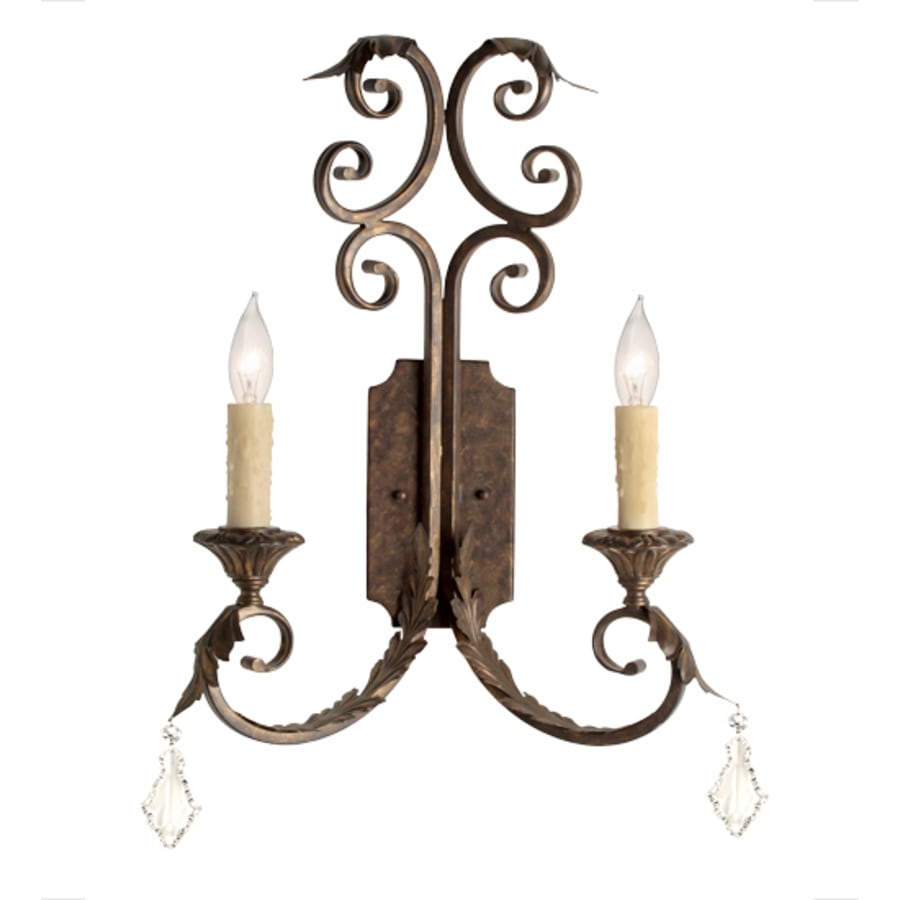Meyda Tiffany Serratina 2 Light 23" Tall Wall Sconce