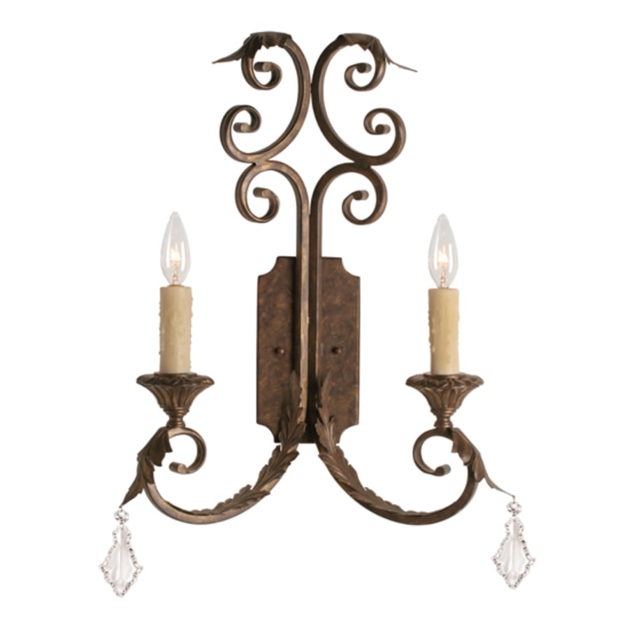 Meyda Tiffany Serratina 2 Light 26" Tall Wall Sconce