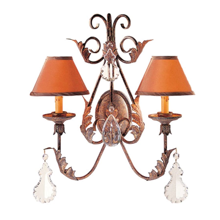 Meyda Tiffany French 2 Light 22" Tall Wall Sconce