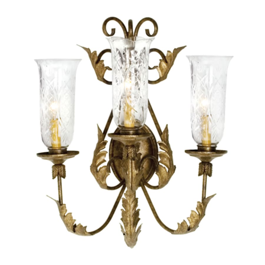 Meyda Tiffany French 3 Light 22" Tall Wall Sconce