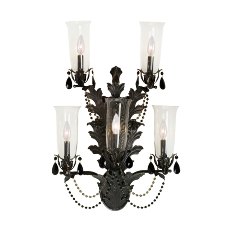 Meyda Tiffany French 5 Light 28" Tall Wall Sconce