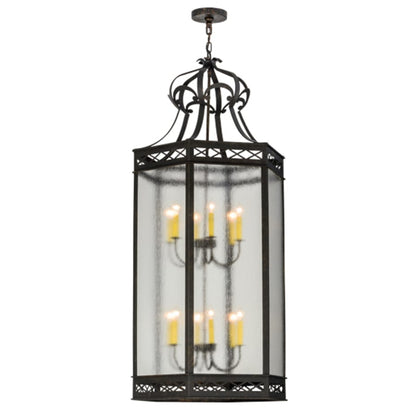 Meyda Tiffany Estancia 12 Light 27" Wide Taper Candle Pendant