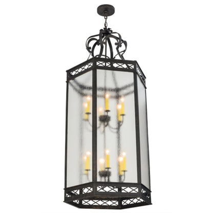 Meyda Tiffany Estancia 12 Light 27" Wide Taper Candle Pendant