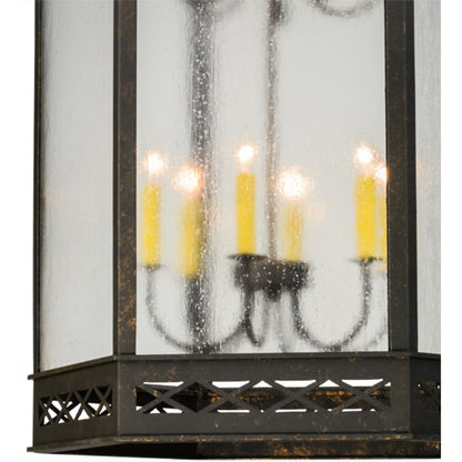 Meyda Tiffany Estancia 12 Light 27" Wide Taper Candle Pendant