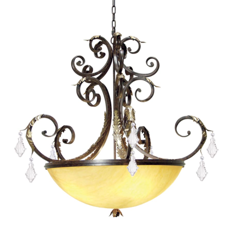 Meyda Tiffany Serratina 5 Light 43" Wide Crystal Pendant Finish