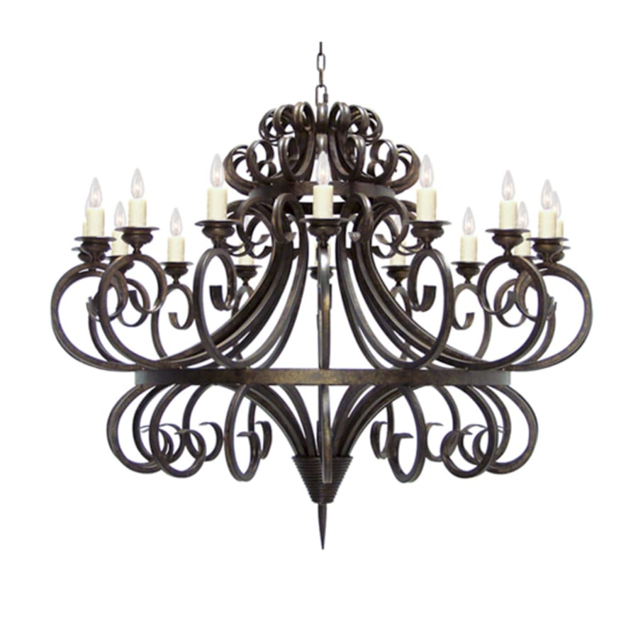 Meyda Tiffany Symen 16 Light 60" Wide Taper Candle Style Chandelier