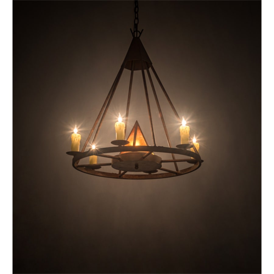 Meyda Tiffany Desert Arrow 7 Light 30" Wide Taper Candle Style Chandelier