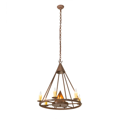 Meyda Tiffany Desert Arrow 7 Light 30" Wide Taper Candle Style Chandelier