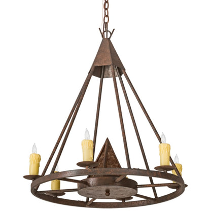 Meyda Tiffany Desert Arrow 7 Light 30" Wide Taper Candle Style Chandelier