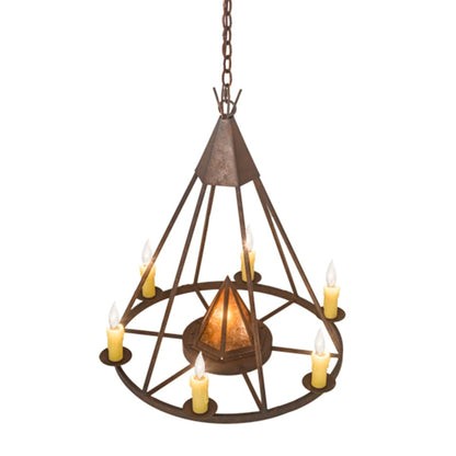 Meyda Tiffany Desert Arrow 7 Light 30" Wide Taper Candle Style Chandelier