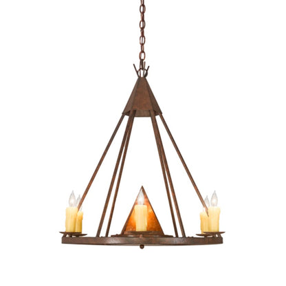 Meyda Tiffany Desert Arrow 7 Light 30" Wide Taper Candle Style Chandelier