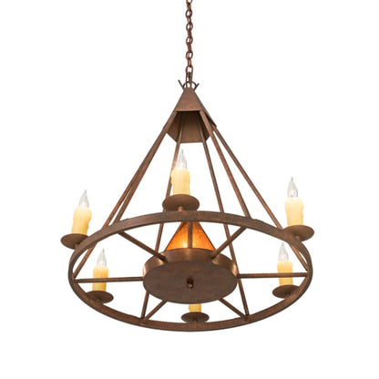 Meyda Tiffany Desert Arrow 7 Light 30" Wide Taper Candle Style Chandelier