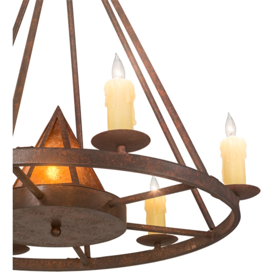 Meyda Tiffany Desert Arrow 7 Light 30" Wide Taper Candle Style Chandelier