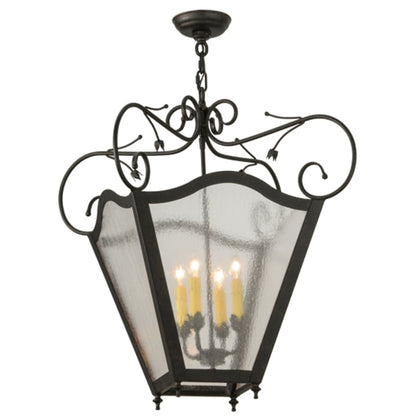 Meyda Tiffany Terena 4 Light 29" Wide Taper Candle Pendant