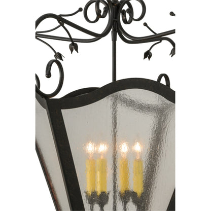 Meyda Tiffany Terena 4 Light 29" Wide Taper Candle Pendant