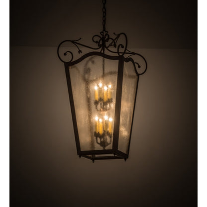 Meyda Tiffany Tessa 8 Light 28" Wide Taper Candle Pendant