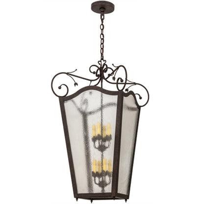 Meyda Tiffany Tessa 8 Light 28" Wide Taper Candle Pendant