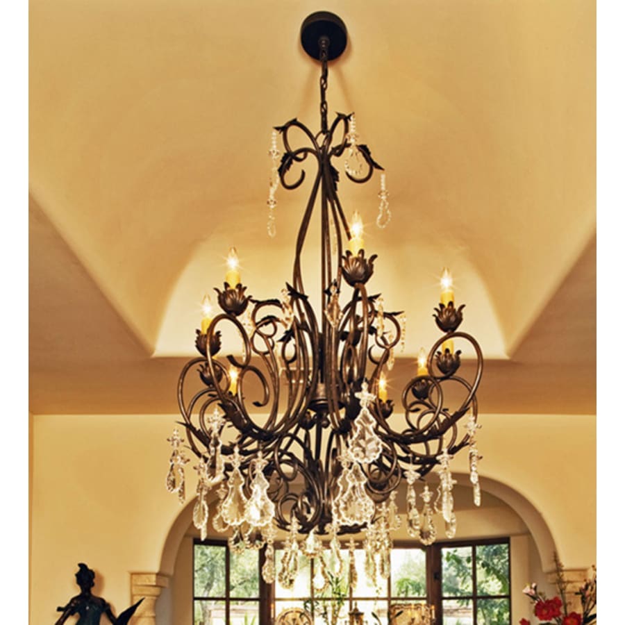 Meyda Tiffany Felicia 10 Light 54" Wide Crystal Candle Style Chandelier