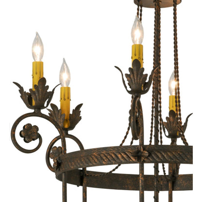 Meyda Tiffany Antonia 40 Light 26" Wide Taper Candle Style Chandelier