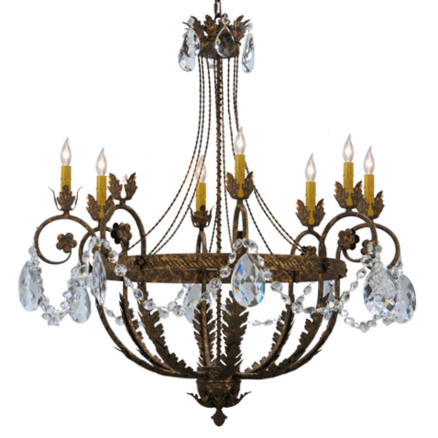 Meyda Tiffany Antonia 8 Light 39" Wide Crystal Candle Style Chandelier