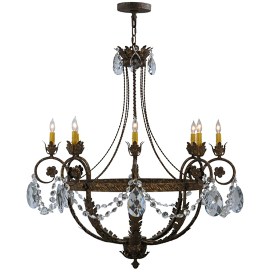 Meyda Tiffany Antonia 8 Light 39" Wide Crystal Candle Style Chandelier