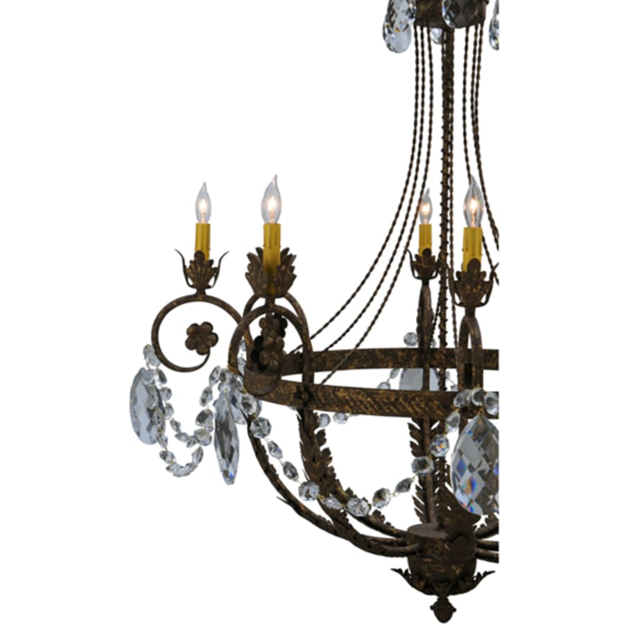 Meyda Tiffany Antonia 8 Light 39" Wide Crystal Candle Style Chandelier